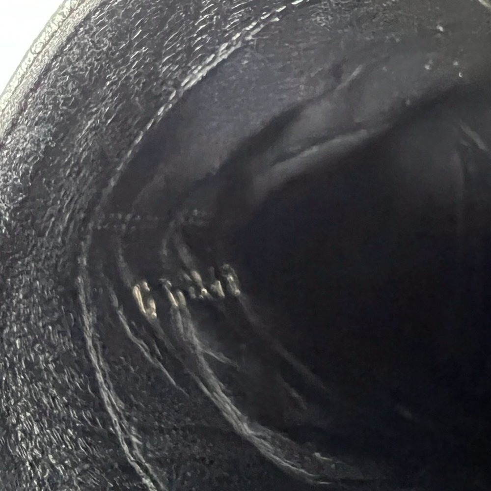 Chanel Black Leather Ankle Boots CC Logo Cap‎ Toe Heels 37.5 - Picture 6 of 11